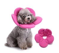 PETCUTE Colerette pour Chien Anti Lechage, Collerette Récupération Protection Lavable pour Chat et Chien, Collier Post-Chirurgical Elizabethan, Collerettes pour Animaux de Compagnie (S)