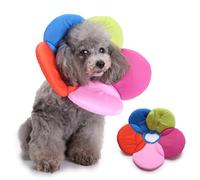 PETCUTE Colerette pour Chien Anti Lechage, Collerette Récupération Protection Lavable pour Chat et Chien, Collier Post-Chirurgical Elizabethan, Collerettes pour Animaux de Compagnie (M)