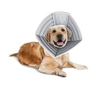 PETCUTE Collerette pour Chiens Chat Collier de Récupération pour Animaux de Compagnie Réglable Anti-Morsure Protection Cône Confortable Souple Collerette Cône