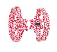 PETCUTE Collier de Chien en Coton Personnalisé,Collier Chat et Chien,Collier pour Chien avec Fleur et Noeud Papillon Ajustable,Réglable Collier pour Animal Domestique,Collier pour Chien avec Boucle