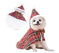 PETCUTE Deguisement de Noël pour Chien et Chat, Costume pour Chat,Vêtements de Noel pour Petits Chiens Chats,Cape Accessoire Tenue Costume de Noel pour Animal de Compagnie,Cadeaux de Noël,M