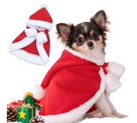 PETCUTE Deguisement de Noël pour Chien et Chat, Costume pour Chat,Vêtements de Noel pour Petits Chiens Chats,Cape Accessoire Tenue Costume de Noel pour Animal de Compagnie,Cadeaux de Noël,L