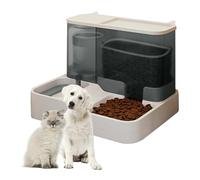PETCUTE Distributeur Croquettes Chat Automatique,Mangeoire avec Fontaine à Eau,Mangeoire Automatique De Nourriture,2 en 1 Distributeur Croquettes Chat,Abreuvoir d'eau pour Animaux,Nettoyage Amovible