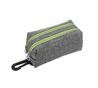 PETCUTE Distributeur de Sac pour Chiens,Distributeur Sac a Crottes Chien,Distributeur Sac Excrement Chien avec Crochet,Support de Sac a Crottes Chien avec Doubles Fermetures éclair pour Randonnée