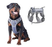 PETCUTE Harnais Anti Traction Tactique pour Petit Moyen et Grand Chien,Respirant, Réglable Harnais de Chien avec Poignée Rembourrée Contrôl,Facile à Mettre,Gilet Durable Réfléchissant,M