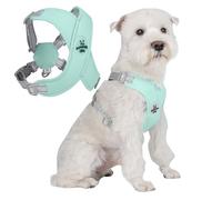 PETCUTE Harnais de Chien,Réglable Réfléchissant Harnais Anti Traction pour Chien,Respirant Harnais pour Petit Moyen et Grand Chien avec Laisse et Anneau en D,Facile à Mettre