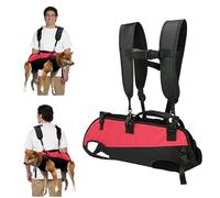 PETCUTE Harnais de Levage pour Chien de Grande Taille,Respirante Sac de Transport pour Chien avec Poignée,Sac à Dos Réglable pour Chien Âgé, Blessures Articulaires,Chiens Souffrant D'arthrite