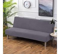 PETCUTE Housse Clic Clac Housse Canape Lit Extensible Anti-Taches Couvre Protection canapé sans Bras Gris