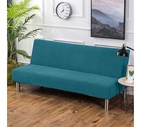 PETCUTE Housse Clic Clac Housse Canape Lit Extensible Anti-Taches Couvre Protection canapé sans Bras Bleu Marin