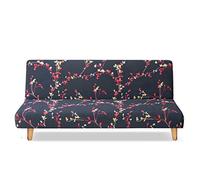 PETCUTE Housse Clic Clac Housse Canape sans Bras élastique 2 Places Anti-Taches Salon Couverture de Impression 150-190cm