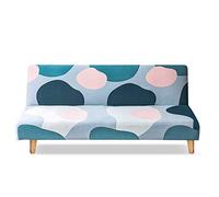 PETCUTE Housse Clic Clac Housse Canape sans Bras élastique 3 Places Anti-Taches Salon Couverture de Impression 190-230cm