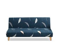 PETCUTE Housse Clic Clac Housse Canape sans Bras élastique 3 Places Anti-Taches Salon Couverture de Impression 190-230cm