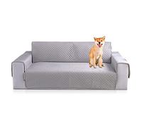 PETCUTE Housse de canapé Antidérapant Protège Canapé Protège Fauteuil Canapé Protecteur (Gris,3 Place)