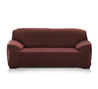 PETCUTE Housse de canapé d' Angle Extensible Couvre canapé Protecteur élastique Housse canapé l Forme Protege Fauteuil Marron 2 Places