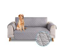 PETCUTE Housse de canapé Étanche Protège Canapé Antidérapant Protecteur de Canapé Fauteuil pour Animaux de Compagnie Housse canapé Imperméable Gris 1 Place