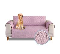 PETCUTE Housse de canapé Étanche Protège Canapé Antidérapant Protecteur de Canapé Fauteuil pour Animaux de Compagnie Housse canapé Imperméable Rose 3 Places
