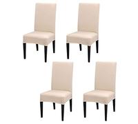 PETCUTE Housse de Chaise 4 Pièces, Universel Housse de Chaise Salle À Manger Extensible,Amovible Lavable Protection Chair Cover Epaisse pour Hotel, Restaurant, Banquet,Cuisine