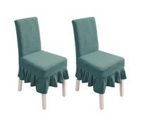 PETCUTE Housses chaises de Salle a Manger Extensibles Housse Chaise Elastique Protege chaises Salle a Manger Housses de Protection chaises Lot de 2 Bleu