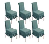 PETCUTE Housses chaises de Salle a Manger Extensibles Housse Chaise Elastique Protege chaises Salle a Manger Housses de Protection chaises Lot de 6 Bleu
