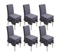 PETCUTE Housses chaises de Salle a Manger Extensibles Housse Chaise Elastique Protege chaises Salle a Manger Housses de Protection chaises Lot de 6 Gris