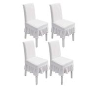 PETCUTE Housses chaises de Salle a Manger Extensibles Housse Chaise Elastique Protege chaises Salle a Manger Housses de Protection chaises Lot de 4 Beige