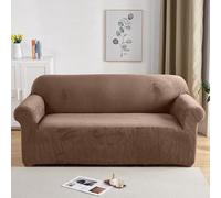PETCUTE Housses de canapé Extensible Housse Canapé Velours 2places épais Couvre canapé couvertures Protecteur de Canape Chameau