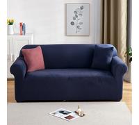 PETCUTE Housses de canapé Extensible Housse Canapé Velours 2places épais Couvre canapé couvertures Protecteur de Canape Marine