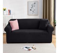 PETCUTE Housses de canapé Extensible Housse Canapé Velours 3 Places épais Couvre canapé couvertures Protecteur de Canape Noir