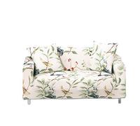 PETCUTE Housses de canapé Extensible Housse pour canapé Elastique Jacquard Protege canape 2 Places Couvre canape Motif de Fleurs