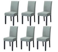 PETCUTE Housses de Chaise Extensibles Housse Chaise de Salle à Manger Protege Chaise Couvre Chaise Universel pour Bouquet de Mariage Hôtel Vert 6 pièces