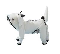 PETCUTE Imperméable pour Chien,Manteau De Pluie pour Chiens avec Capuche et Harnais,Quatre Pattes Manteau pour Chiens Imperméable avec Bandes Réfléchissantes,Veste de Pluie pour Chien avec Bouton