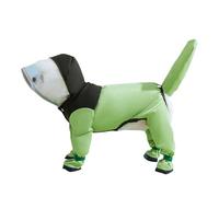 PETCUTE Imperméable pour Chien,Manteau De Pluie pour Chiens avec Capuche et Harnais,Quatre Pattes Manteau pour Chiens Imperméable avec Bandes Réfléchissantes,Veste de Pluie pour Chien avec Bouton