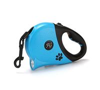 PETCUTE Laisse Chien Enrouleur,5M Laisse Chien Retractable Flexi, Un Boutton S’arrêter/Bloquer, Laisse à Enrouleur Extensibles de Chien avec LED Lampe de Poche,pour Chiens de Petite et Moyenne Taille