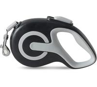 PETCUTE Laisse Rétractable pour Chien avec Poignée Antidérapante,Laisse Chien Enrouleur de Ruban Nylon Solide,Réfléchissant,Laisses Chiens Rétractable avec Frein à Une Main,Pause,Verrouillage