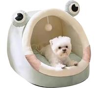 PETCUTE Lit de Grotte Doux pour Chats,Lit pour Chat Confortable avec Coussin Amovible,Niche Chat Panier Chat avec Fond Antidérapant,Lavable Lit Moelleux pour Animaux de Compagnie