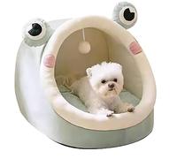 PETCUTE Lit de Grotte Doux pour Chats,Lit pour Chat Confortable avec Coussin Amovible,Niche Chat Panier Chat avec Fond Antidérapant,Lavable Lit Moelleux pour Animaux de Compagnie