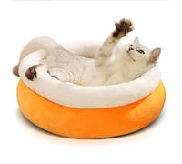 PETCUTE Lit Donut pour Chiens et Chats,Chaud Coussin Chien Dehoussable et Lavable,Doux et Confortable Lit pour Chien avec Fond Antidérapant,Paniers pour Chiens avec Coussin Amovible
