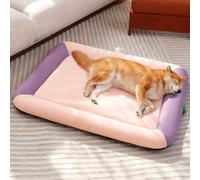 PETCUTE Lit Imperméable pour Chiens de Grande Taille,Lits Orthopédiques pour Animaux de Compagnie avec Fond Antidérapant,Paniers pour Chiens,pour Les Voyages à l'intérieur et à l'extérieur,L