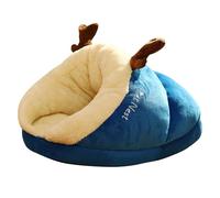 PETCUTE Lit Moelleux pour Chien en Forme de Pantoufle,Lit Chaud pour Chat avec Fond Antidérapant,Lit pour Animal de Compagnie Lavable Canapé pour Chien,Doux et Confortable Panier pour Chien