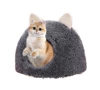 PETCUTE Lit Niche pour Chat,Pliable Maison pour Chats avec Coussin Amovible,Lavable Niche pour Animaux de Compagnie avec Fond Antidérapant,Peut être utilisé pour Hamster, Lapin d'Inde, Chat Bébé