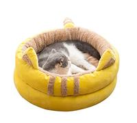 PETCUTE Lit pour Chat Lavable avec Fond Antidérapant, Niche Chaud et Confortable, Panier Coussin Doux pour Chats, Chiens ou Petits Animaux