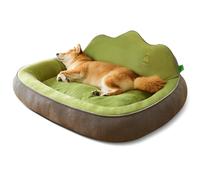 PETCUTE Lit pour Chien,Panier Canapé pour Chien avec Le Soutien de High Edge,Coussin Chien Dehoussable Lavable,Lit Doux et Confortable Chien,Paniers pour Chiens avec Fond Antidérapant