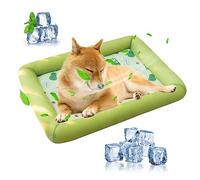 PETCUTE Lit Rafraîchissant pour Animaux de Compagnie,Lit de Chien Durable et Confortable,Panier pour Chien avec Fond Antidérapant,Lavable Tapis Rafraîchissant Respirant pour Chien