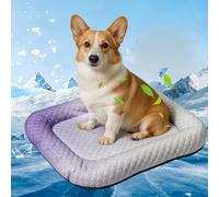 PETCUTE Lit Rafraîchissant pour Chien,Tapis Rafraîchissant en Soie glacée pour Petits et Moyens Chiens et Chats,Lavable Tapis Refrigerant pour Animaux de Compagnie avec Fond Antidérapant,S