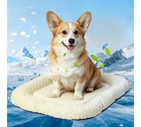 PETCUTE Lit Rafraîchissant pour Chien,Tapis Rafraîchissant en Soie glacée pour Petits et Moyens Chiens et Chats,Lavable Tapis Refrigerant pour Animaux de Compagnie avec Fond Antidérapant,XL