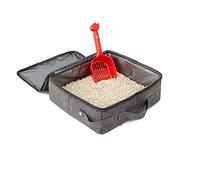 PETCUTE Litière pour Chat Pliable, Litière de Voyage Portable pour Chat,Imperméable,Légère et Souple,Maison de Toilette pour Chats,pour Voyage, Extérieur, Parc,Maison
