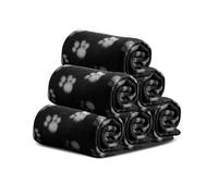PETCUTE Lot de 6 Couverture en Peluche Ultra-Souple pour Chien,Tapis pour Chats et Chiens Lavable, Couvertures Chaudes pour Animaux de Compagnie,pour Petits et Moyens Chiots et Chatons(100 * 70cm)