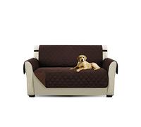PETCUTE Luxe matelassé Chaise Housse canapé Protecteur canapé Housse pour Animaux de Compagnie Extra Doux Toutes Tailles Marron Deux Places
