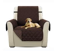 PETCUTE Luxe matelassé Chaise Housse canapé Protecteur canapé Housse pour Animaux de Compagnie Extra Doux Toutes Tailles Marron Chaise