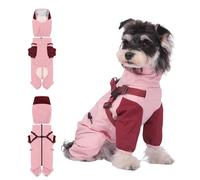 PETCUTE Manteau de Pluie Imperméable pour Chien avec Harnais Intégré,Veste de Pluie Légère,Poncho à 4 Pattes pour Chien avec Amovible Capuche,pour Chiens de Petite Moyenne et Grande Taille,M